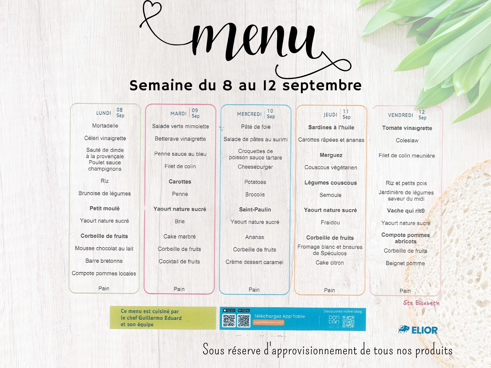 Menu 0809