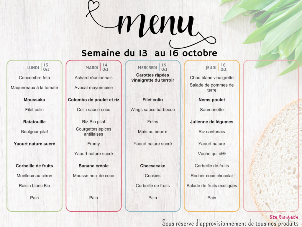 Menu 1310