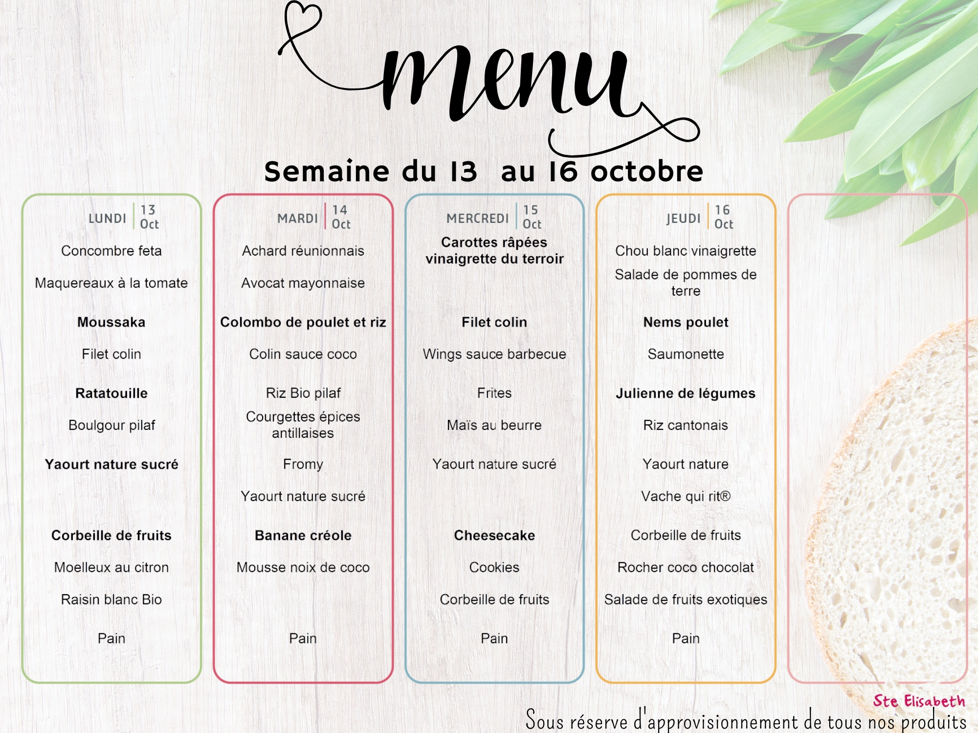 Menu 1310
